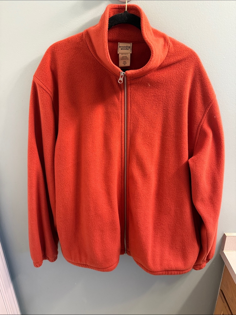 Scandinavian Explorer Kids Orange Full-Zip Fleece Jacket